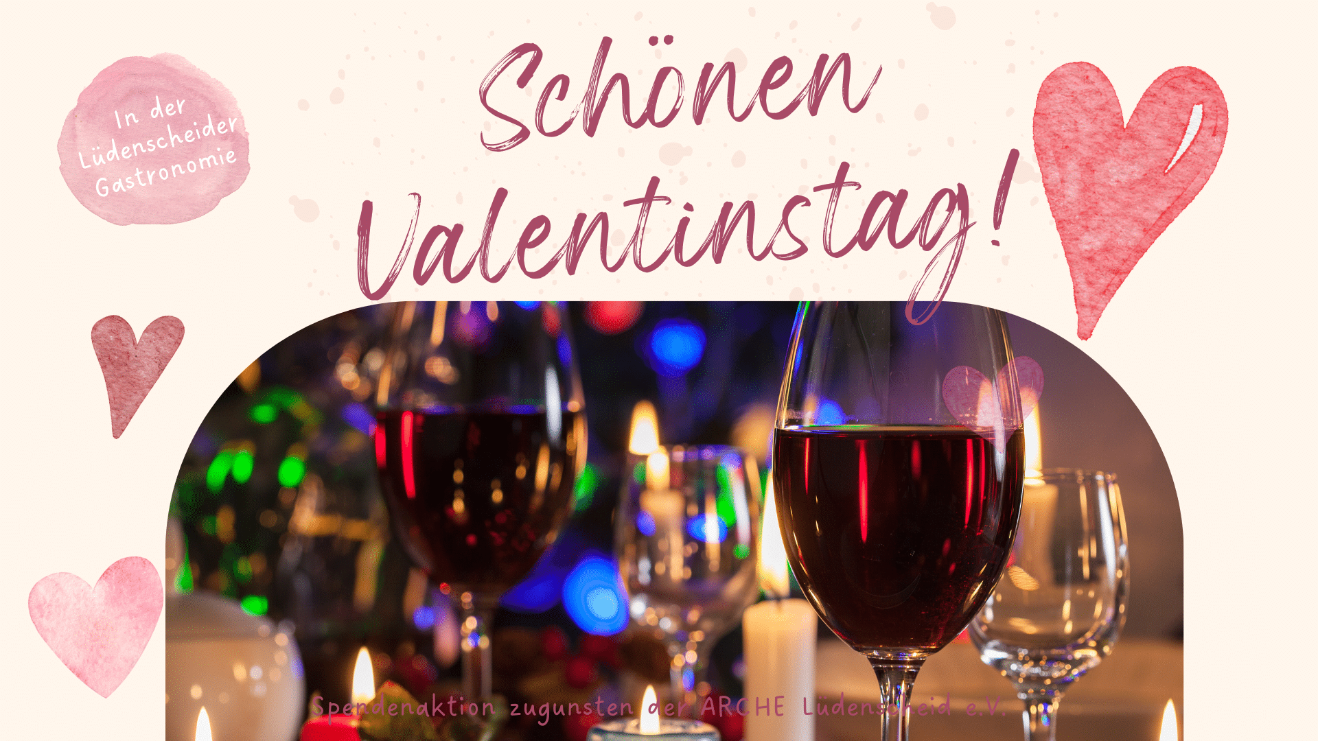 Valentinstag – Spendenaktion zugunsten der ARCHE Lüdenscheid e.V.
