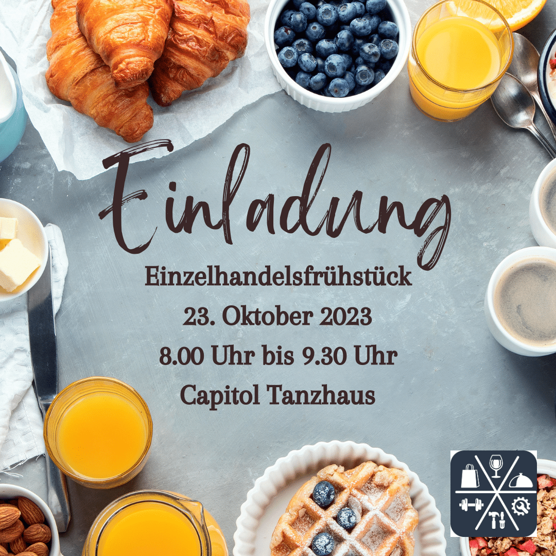 Einladung zum Einzelhandelsfrühstück