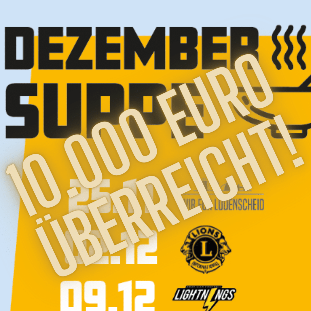 Dezember-Suppe 2023: 10.000 Euro Spenden