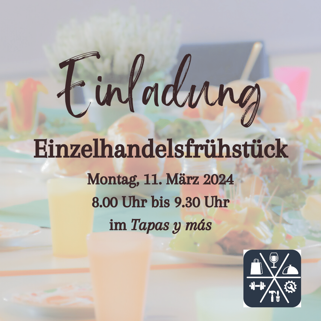 Einladung zum Einzelhandelsfrühstück im März
