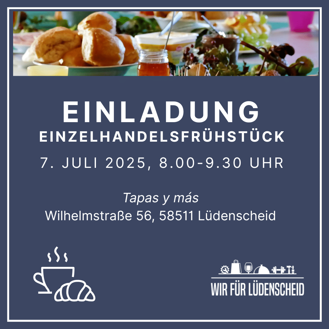 Einladung zum Einzelhandelsfrühstück am 7. Juli 2025