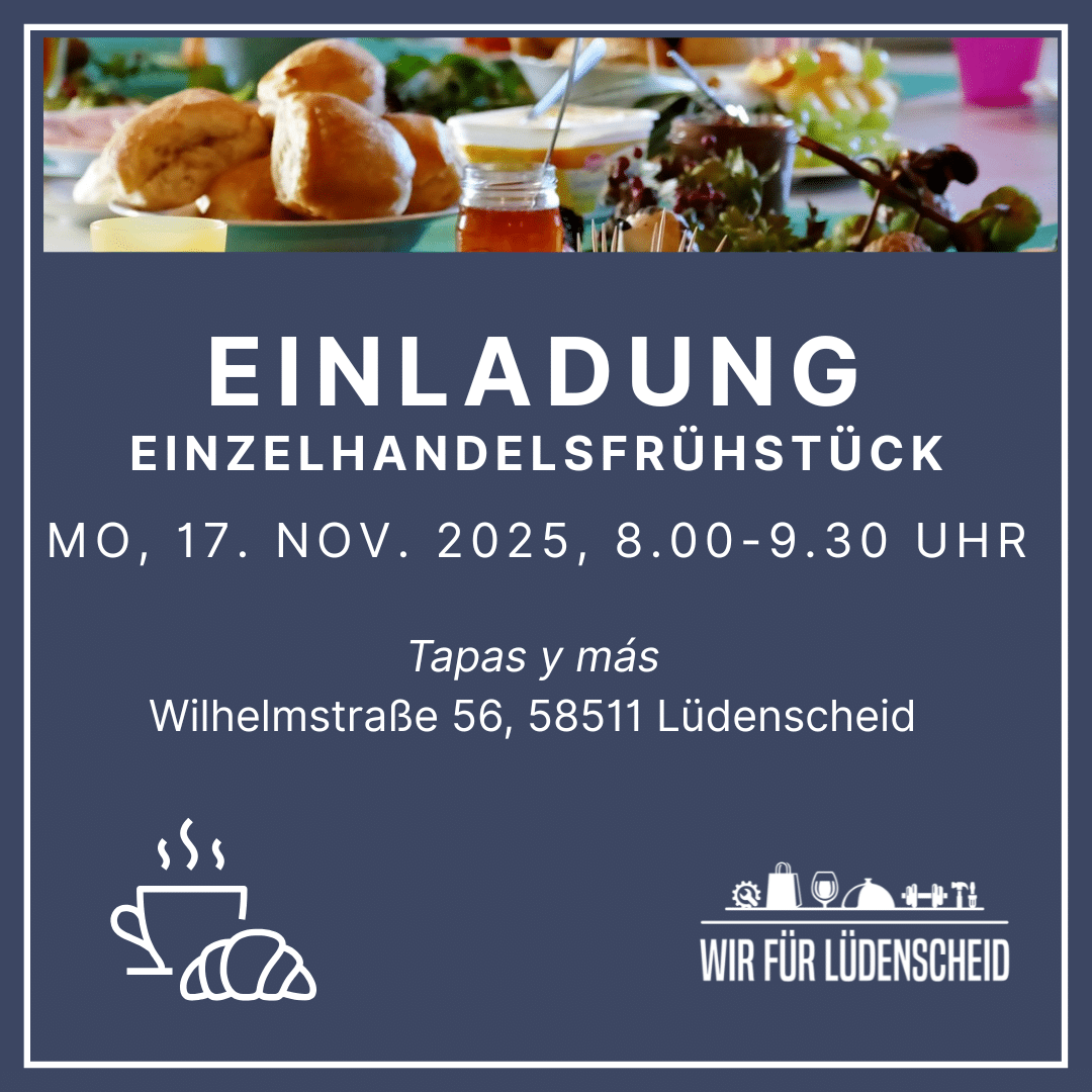 Einladung zum Einzelhandelsfrühstück – 17.11.