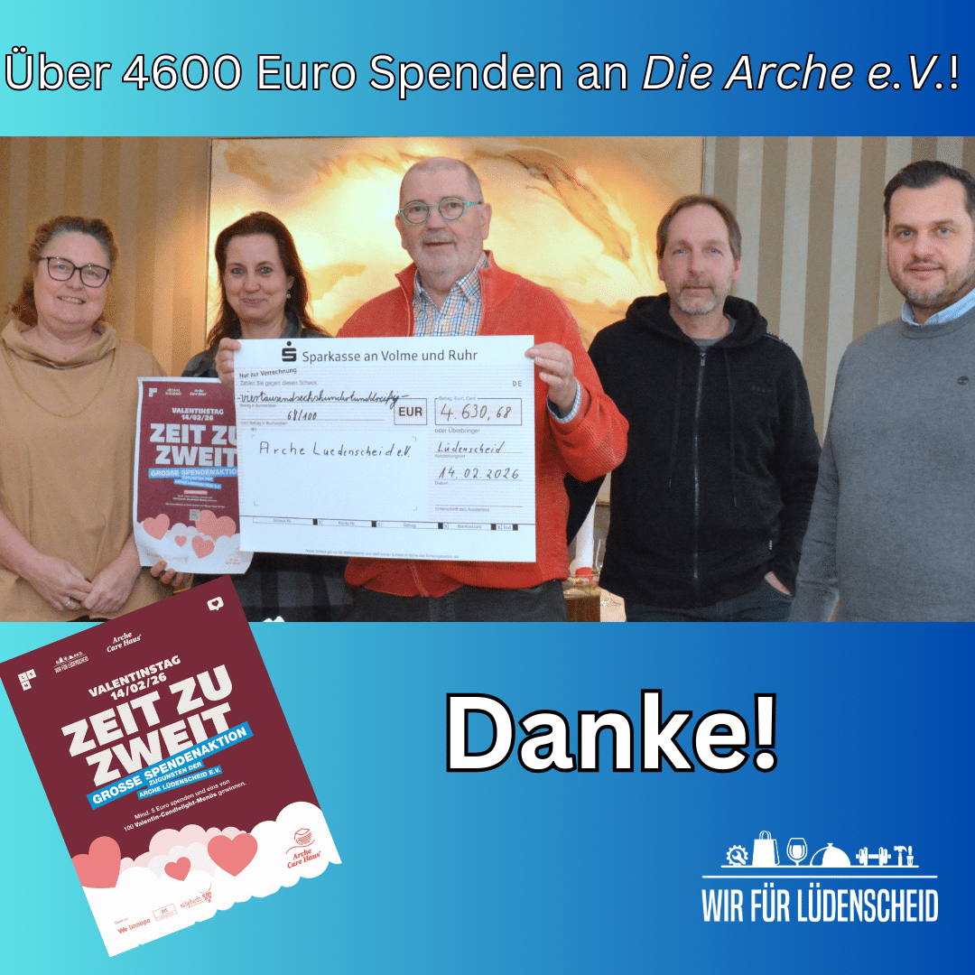 Valentinstags-Spenden überreicht